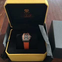 Icetime 33mm Orange Black Dial Steel (Ladies Watch)