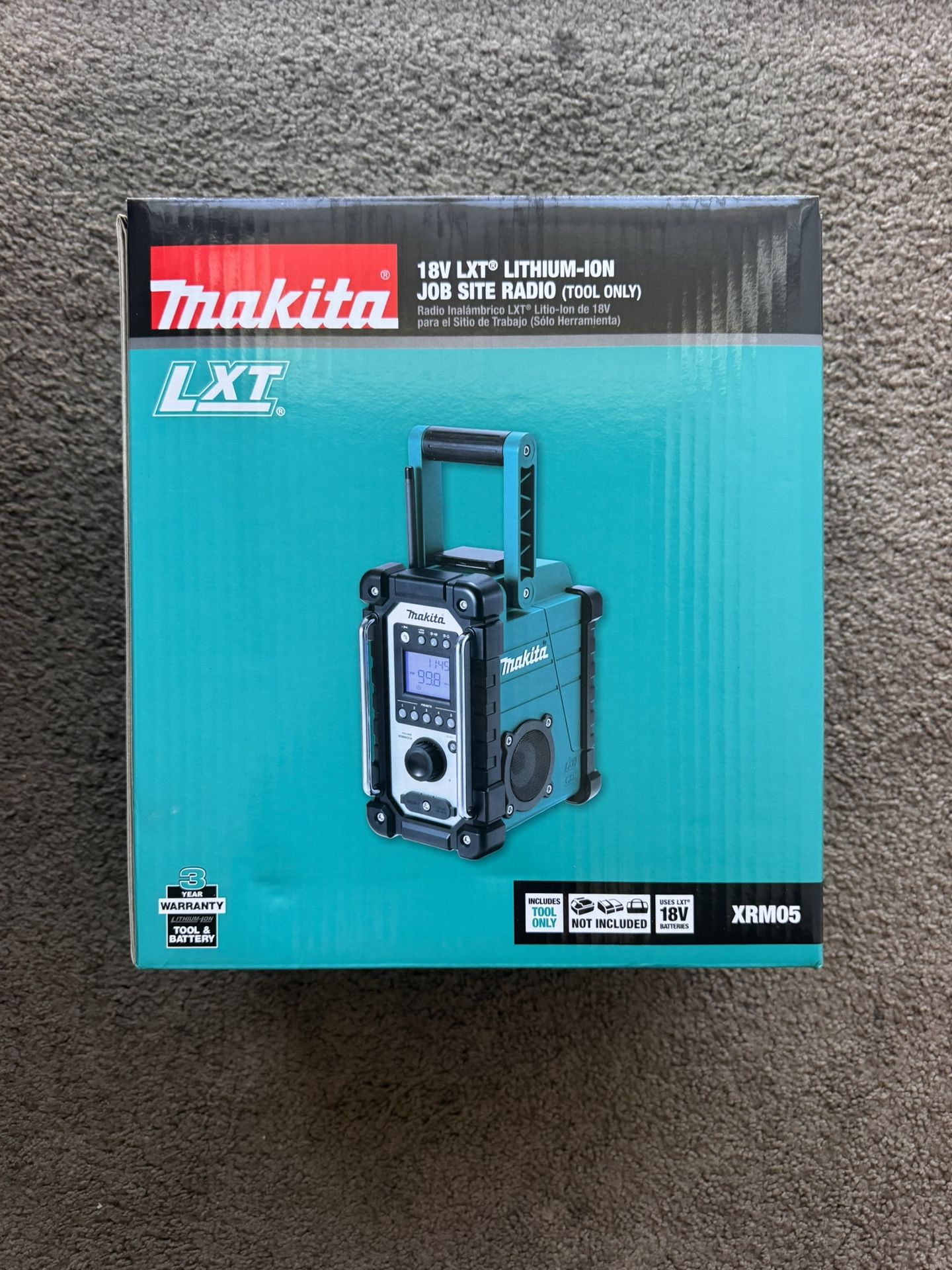Makita Bluetooth Speaker, Radio 18V Cordless LTX (Brand New, Sealed)
