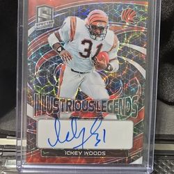 2023 Panini Spectra Ickey Woods Illustrious Legends Auto /35 Bengals