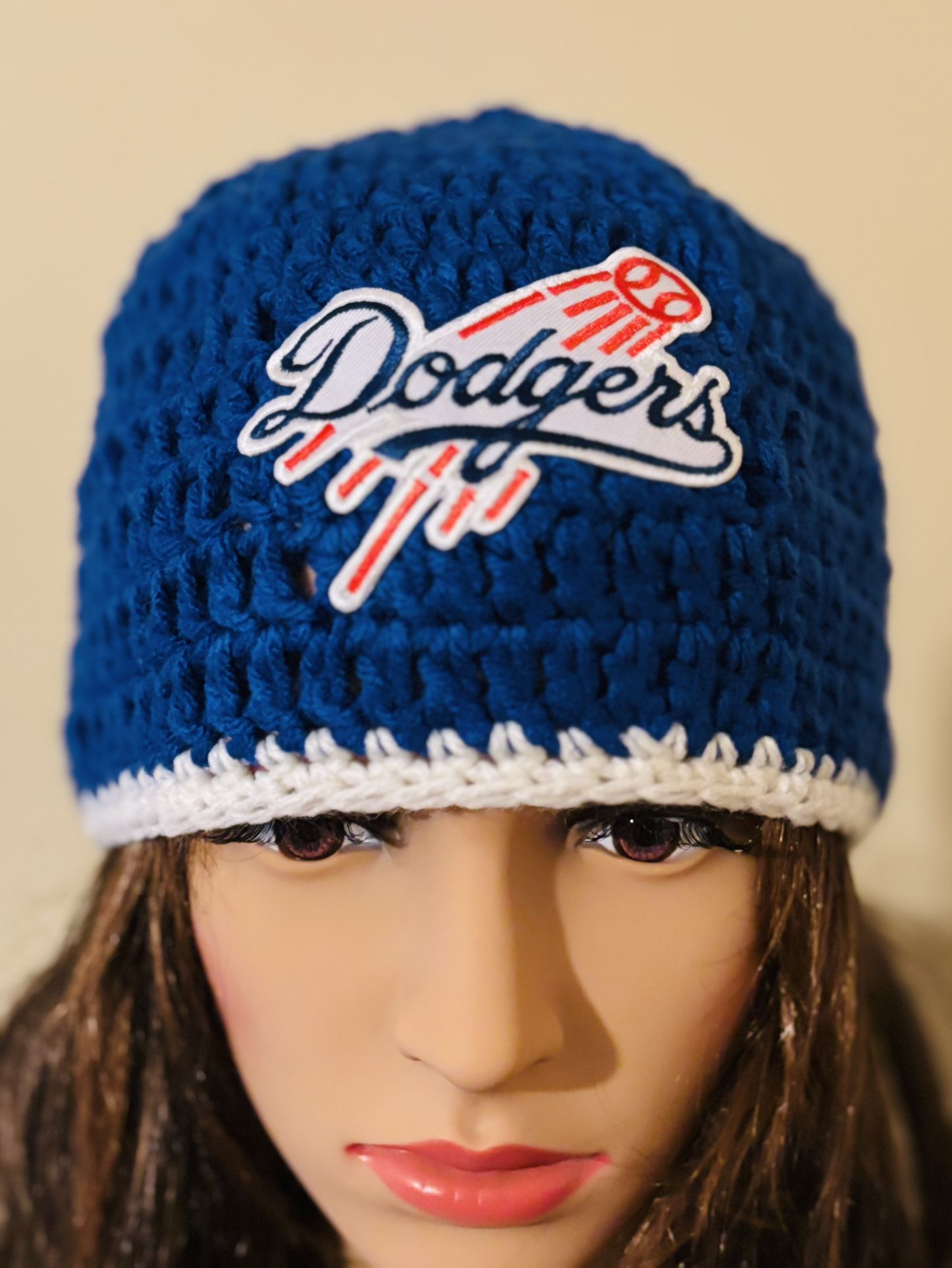 Los Angeles Dodgers Beanie Hat Teen-Adult Handmade