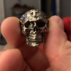 Stainless Steel Size 9 Skull Ring