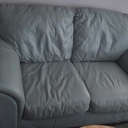 Green Leather Sofa