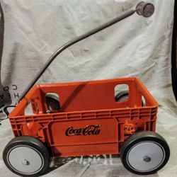 Folk-Art : Coca Cola Wagon made from Vintage Plastic Crate*