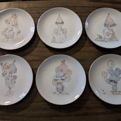 Precious Moments, 1984, Set Of 6 Plates