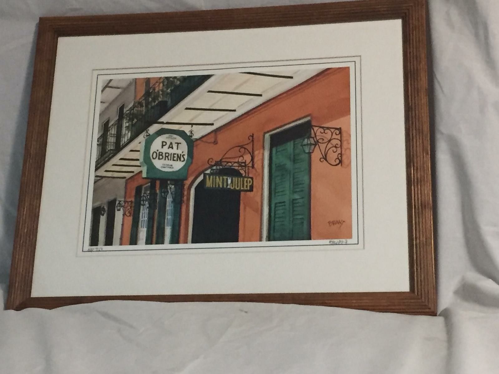 Pat O'Brien's famed & signed New Orleans Bar and Restaurant