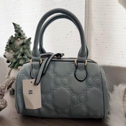 Baby Blue With Tags Satchel