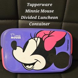 Tupperware Minnie Mouse Divided Luncheon Container