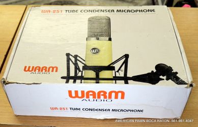 Warm Audio WA-251 Large Diaphragm Tube Condenser Microphone Mic WA251 Used 