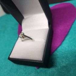 White Gold Engagement Ring 