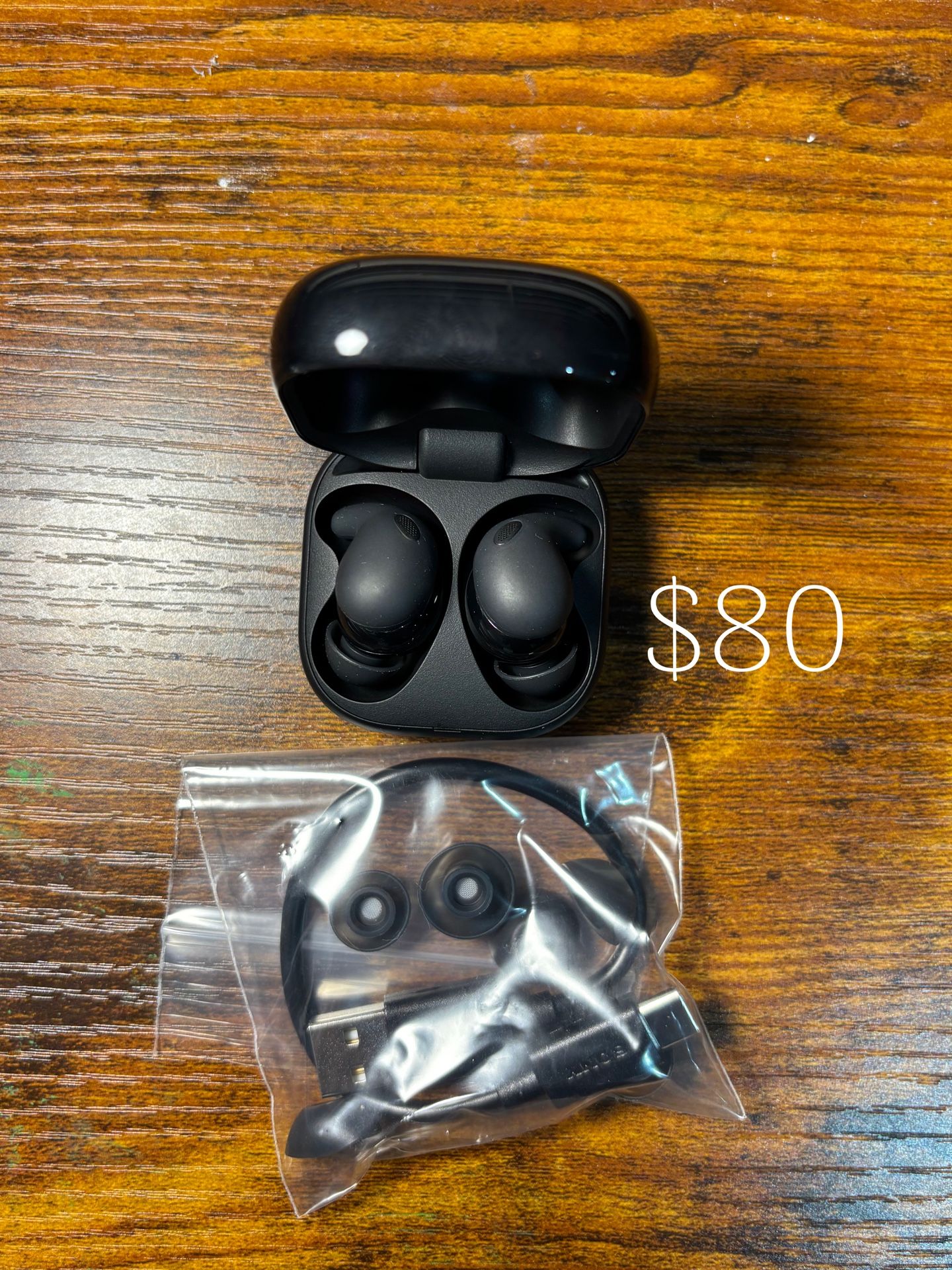 Sony LinkBuds Fit Truly Wireless Noise Canceling Earbud Headphones, Small & Light with Newly Developed Air Fitting Supporters, Black