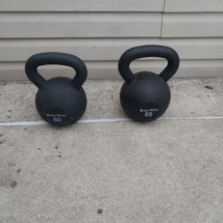 Kettlebells 50lbs 55lbs 