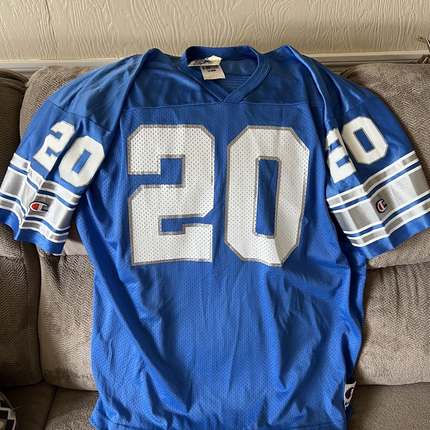 Barry sanders cheap champion jersey