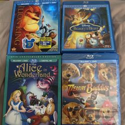 Lot Of 4 Disney Movies Blu Ray