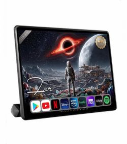 13.5" Car TV Back Seat Headrest Monitor, Rear Entertainment System, 4K Video Decode, AirPlay Mirroring, WiFi/Bluetooth/HDMI/USB/FM
