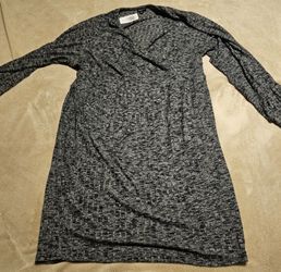 Women's Brushed Rib Hacci Surplice Dress- Torrid Size 2