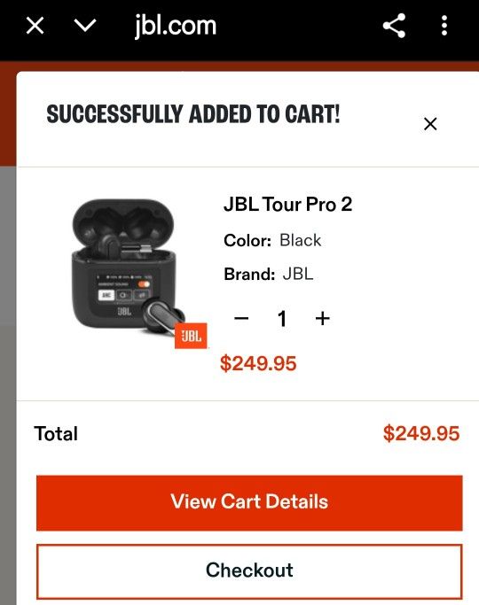 JBL bluetooth Earbuds