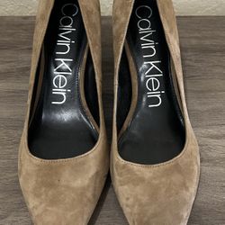 11 Calvin Klein Suede Pumps