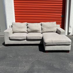 FREE DELIVERY- Modern Sectional Sofa Couch by Abbyson - Gray - Retail $1k