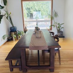 7ft Trestle Style Table 