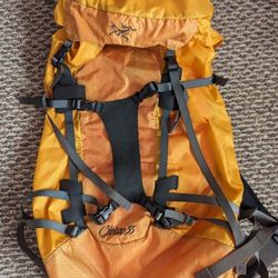 Arcteryx 35L Backpack Summit Expedition Day Bag Pack Ice Axe Climbing Backpacking Camping REI Osprey Ultralight Gregory Mammut Frameless Folding UL