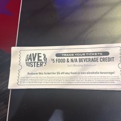 Food Vouchers For Dave And Busters