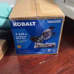 Kobalt 7-1/4 Inch Compound Miter Saw (barely Used)