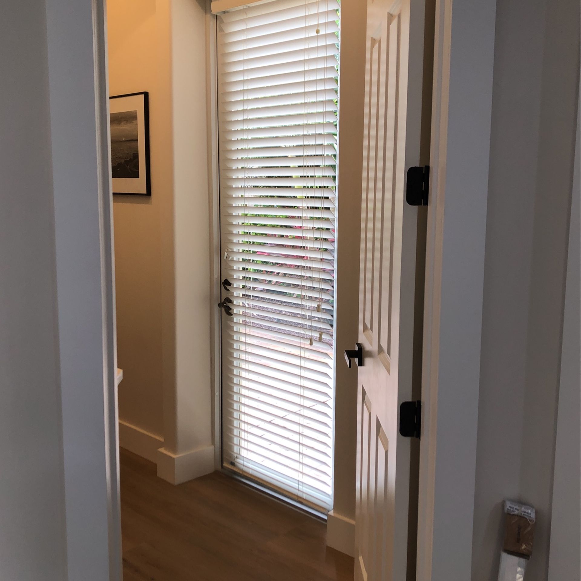 White Window Blinds For Cabana Door