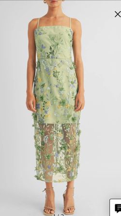 3 dimensional floral cocktail dress Size XL