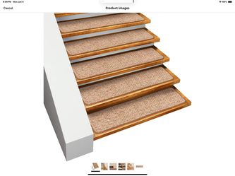 Skid-Resistant Carpet Stair Treads