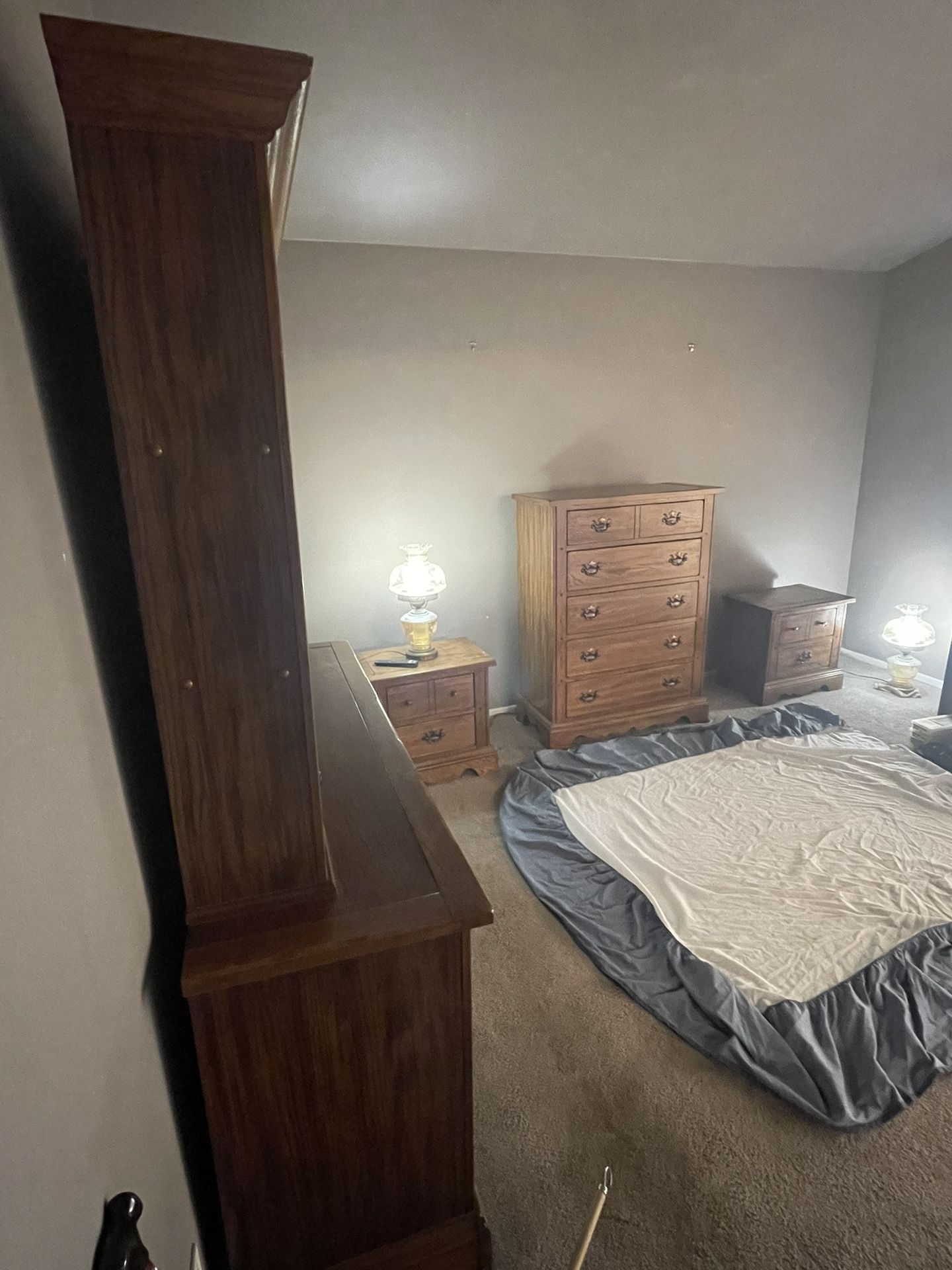 Antique Wood Bedroom Set