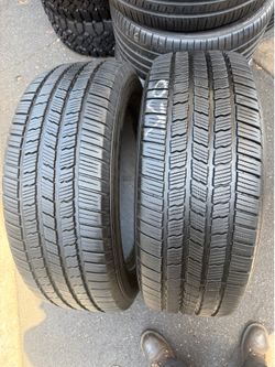 2 tires 275-55-20 Michelin 80% tread life $180 for 2 mounted and balanced
