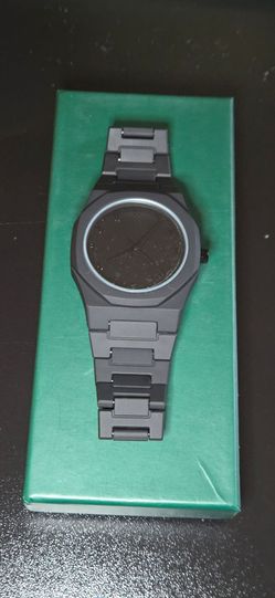 NIBOSI — Abstract Dial Black Watch.
