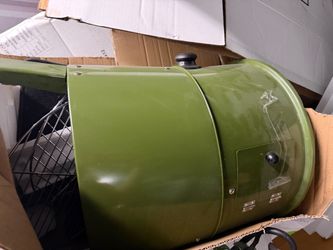 Green Barrel Charcoal Grill