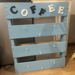 Pallet Turned Code mug Holder 