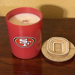 SF 49ers Candle