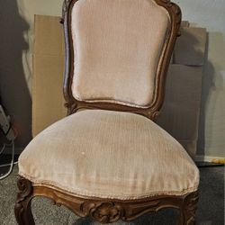 Victorian Velvet Side Chair