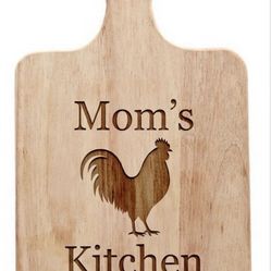 Personalized Cutting Board with Handle – Engraved Wedding Gift, Kitchen Decor