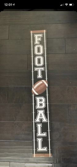 Football vertical wood wall Decor