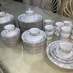 China 64 pieces dinner Plates Set Pieces Faberware