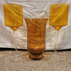 Big Candleholder And A Vase