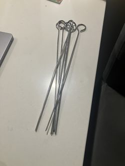 Metal Kabob Skewers And Grill Baskets
