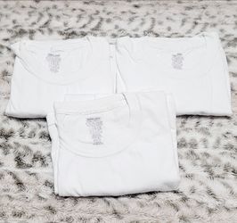 Men's Kirkland Signature White Crew Neck T-Shirts - Set of 3