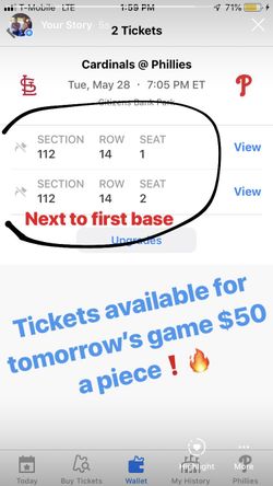 Phillies tickets!!!