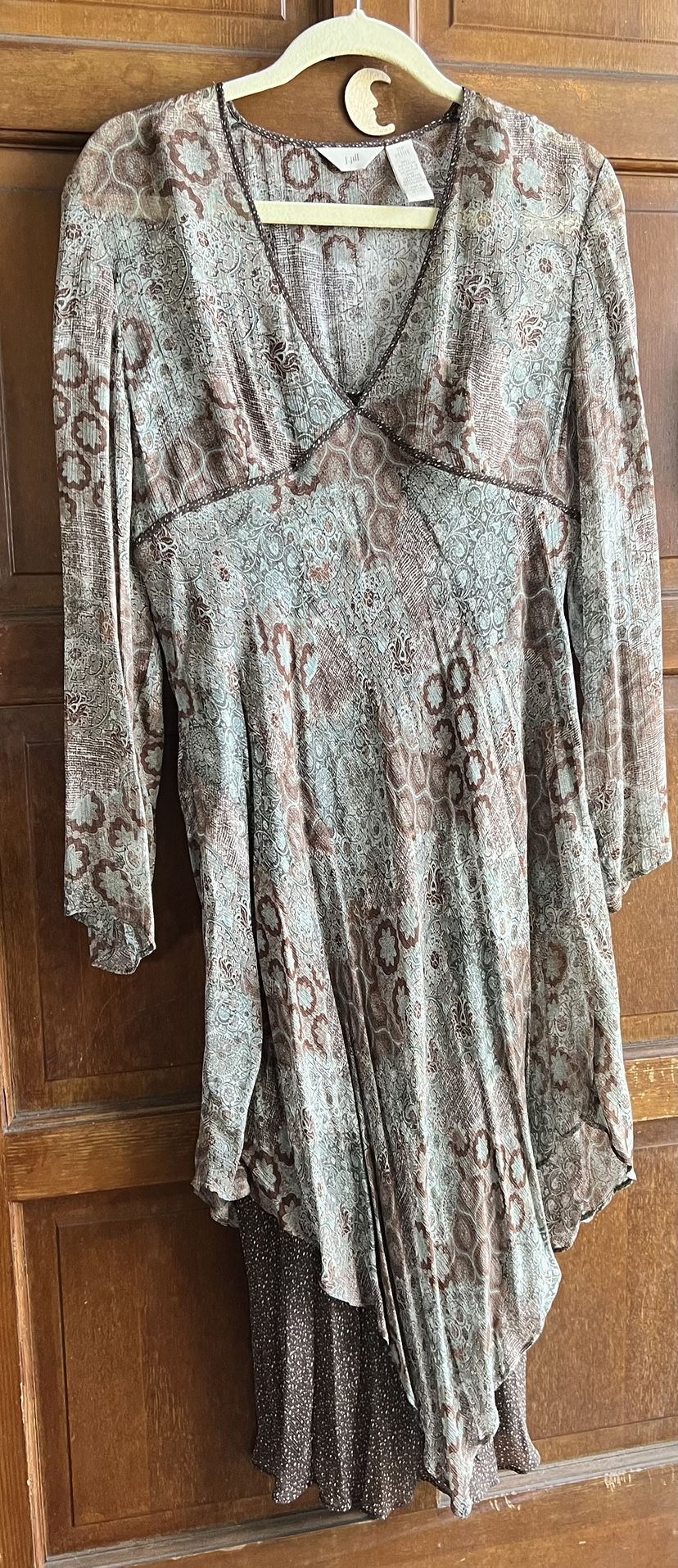 🌿 J.Jill Petite Dress w/ Slip ~ Made in Hong Kong ~ Size 16P (Fits Like 14P) WORN ONCE