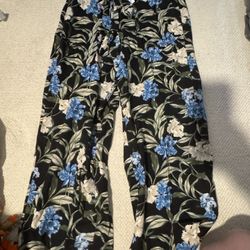 New Womens Size Small Kensie Jeans Floral Wide Leg Pants 