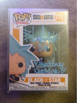 Soul Eater Black Star Funko Pop #778 - JSA VA Autograph Brittney Karbowski SELL/TRADE
