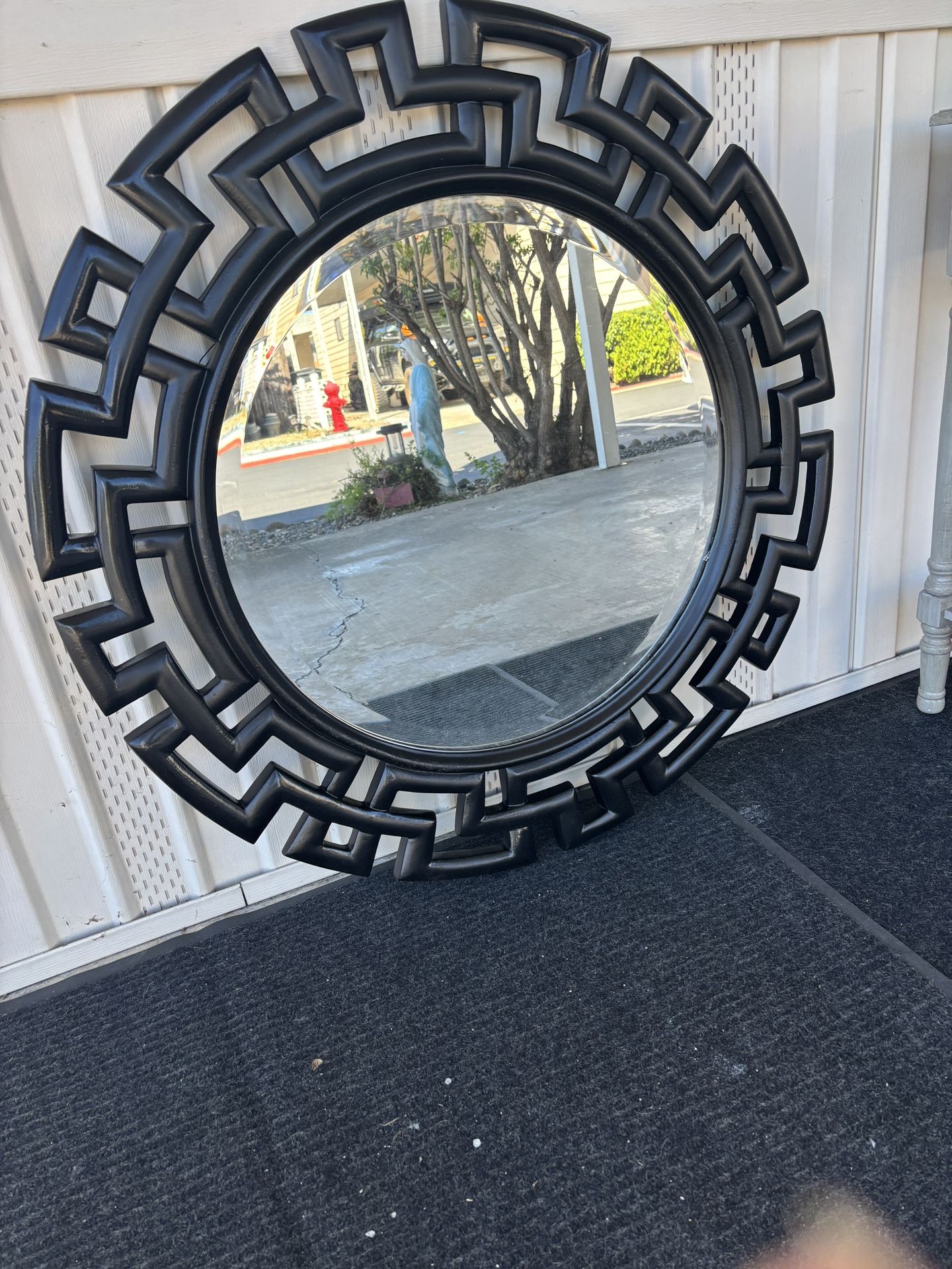 Vintage Keyhole Beveled Mirror