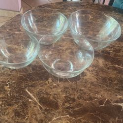 4 Princess House Sartenes De Vidrio 4 Tamaños 