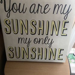 Wall Art You Are My Sunshine