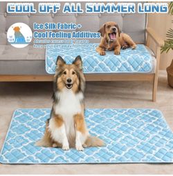 Dog Self Cooling Mat Pet Washable Summer Cooling Pads Cooling